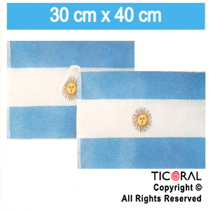 BANDERA ARGENTINA 30CM ANCHO X 40CM LARGO FISELINA (PACK X 5 unid)